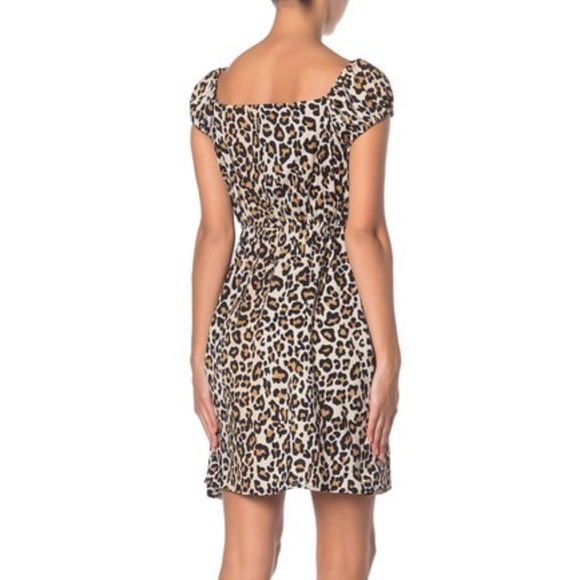 Leopard Printed Mini Dress - Picture 2 of 7